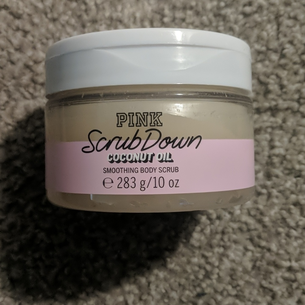 Brand New!!! PINK coconut oil smoothing body scrub